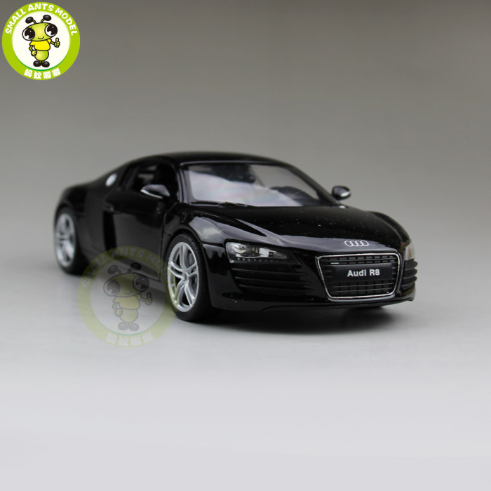 1/24 Welly Audi R8 V10 Racing Car Diecast Model Car Toys Boys Girls Gifts