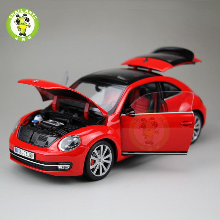 1/18 VW Volkswagen New Beetle Welly FX Diecast Car Model Toys for Kids Gift Collection 