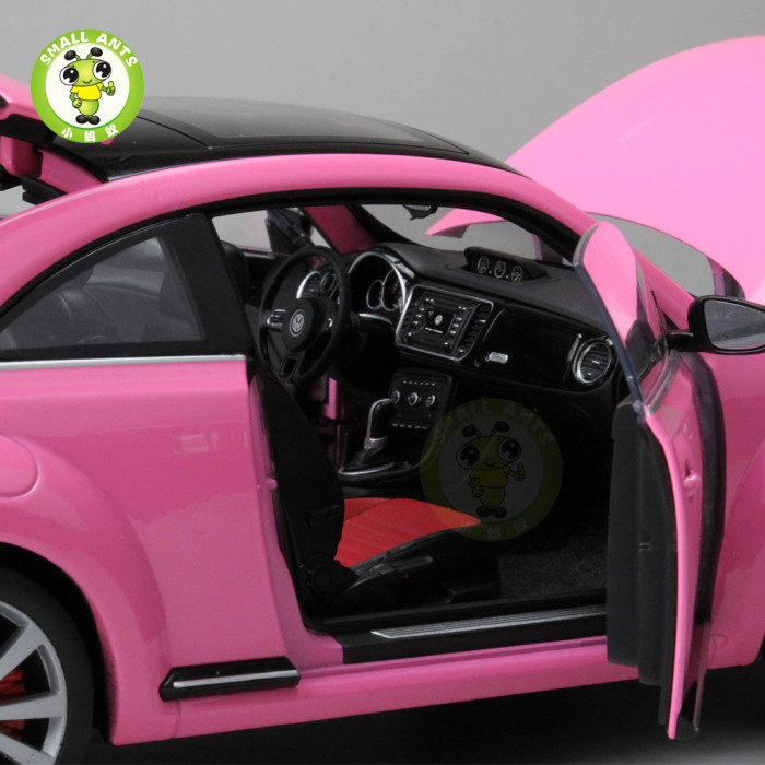 1/18 VW Volkswagen New Beetle Welly FX Diecast Car Model Toys for Kids Gift Collection 