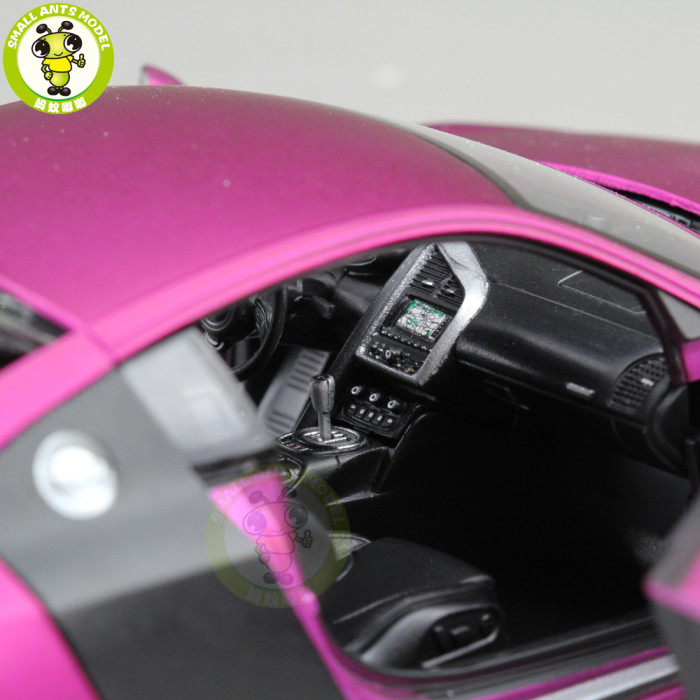 1/24 Welly Audi R8 V10 Racing Car Diecast Model Car Toys Boys Girls Gifts