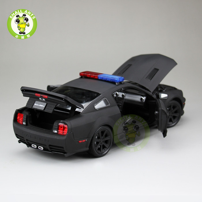 1/18 Welly Ford Mustang Saleen S281 Police Car Diecast Model Car Toys Kids Gifts