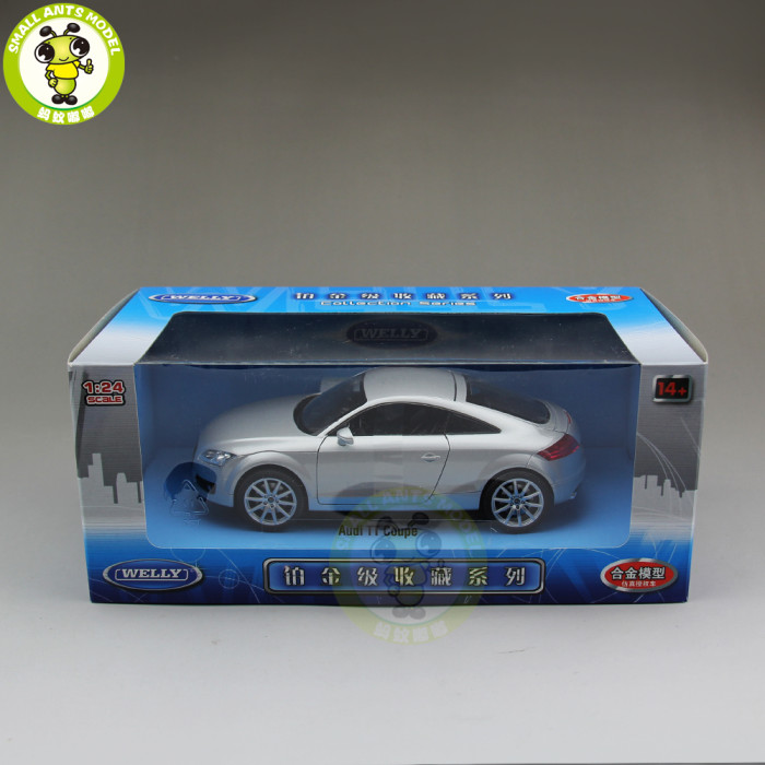 1/24 Welly Audi TT Racing Car Diecast Model Car Toys Boys Girls Gifts
