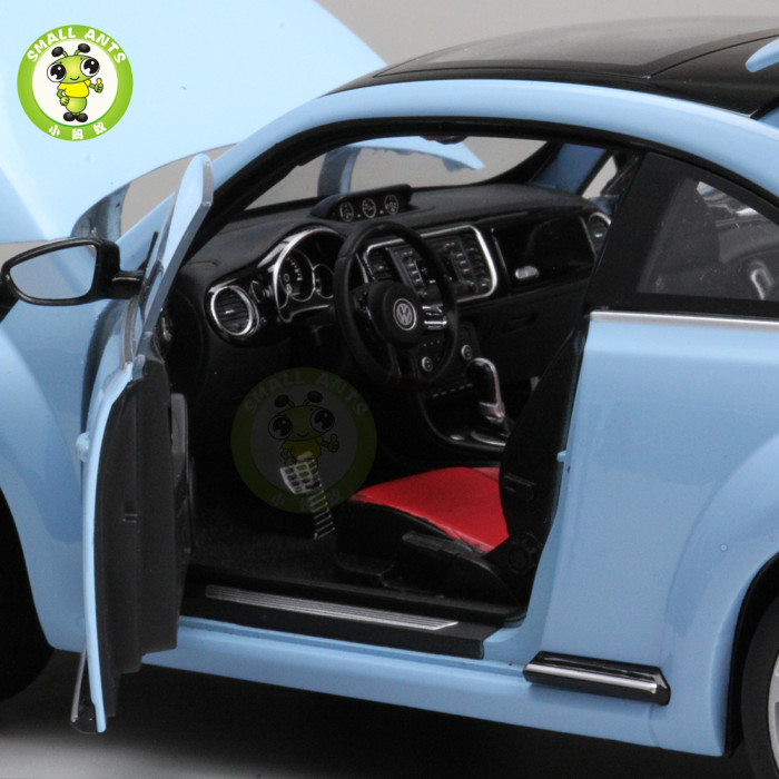 1/18 VW Volkswagen New Beetle Welly FX Diecast Car Model Toys for Kids Gift Collection 