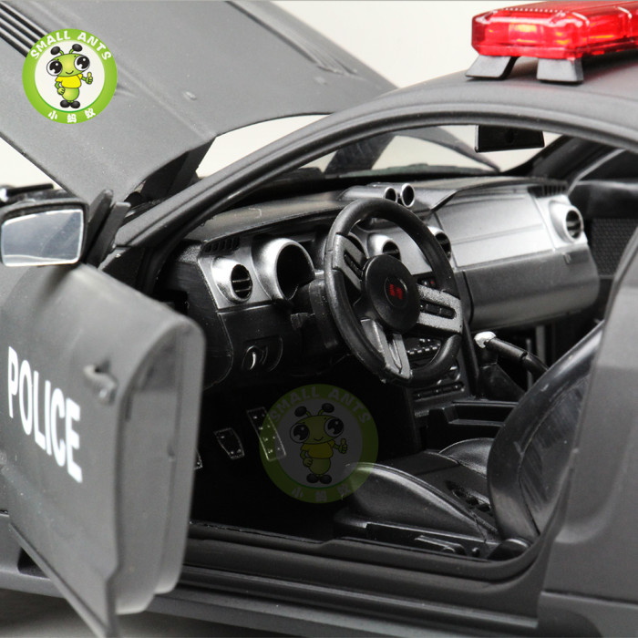 1/18 Welly Ford Mustang Saleen S281 Police Car Diecast Model Car Toys Kids Gifts