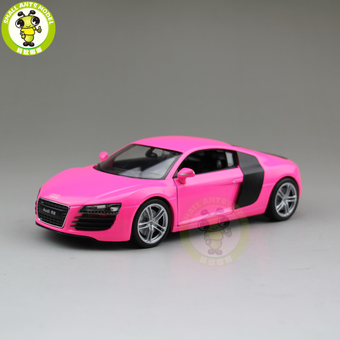 1/24 Welly Audi R8 V10 Racing Car Diecast Model Car Toys Boys Girls Gifts