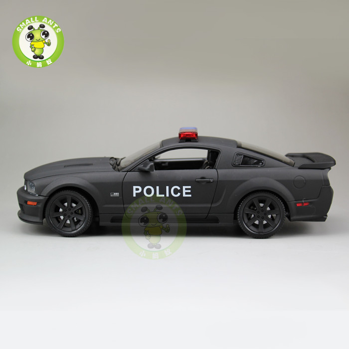 1/18 Welly Ford Mustang Saleen S281 Police Car Diecast Model Car Toys Kids Gifts