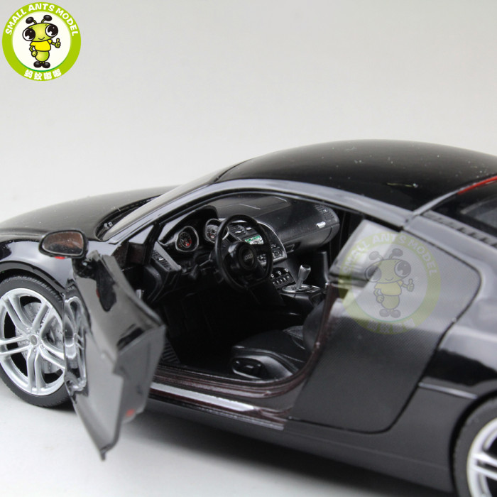 1/24 Welly Audi R8 V10 Racing Car Diecast Model Car Toys Boys Girls Gifts