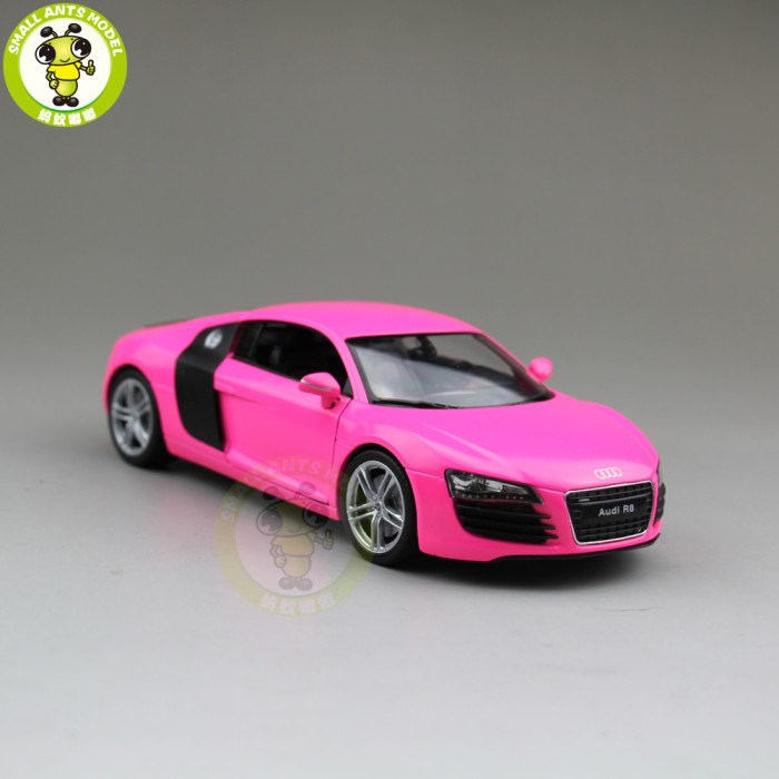1/24 Welly Audi R8 V10 Racing Car Diecast Model Car Toys Boys Girls Gifts