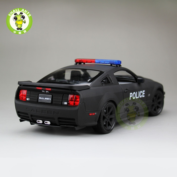 1/18 Welly Ford Mustang Saleen S281 Police Car Diecast Model Car Toys Kids Gifts