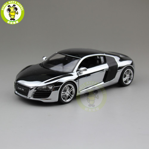 1/24 Welly Audi R8 V10 Racing Car Diecast Model Car Toys Boys Girls Gifts