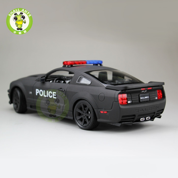 1/18 Welly Ford Mustang Saleen S281 Police Car Diecast Model Car Toys Kids Gifts