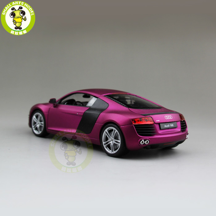 1/24 Welly Audi R8 V10 Racing Car Diecast Model Car Toys Boys Girls Gifts