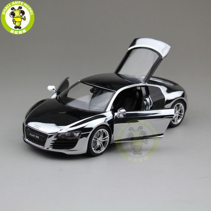 1/24 Welly Audi R8 V10 Racing Car Diecast Model Car Toys Boys Girls Gifts