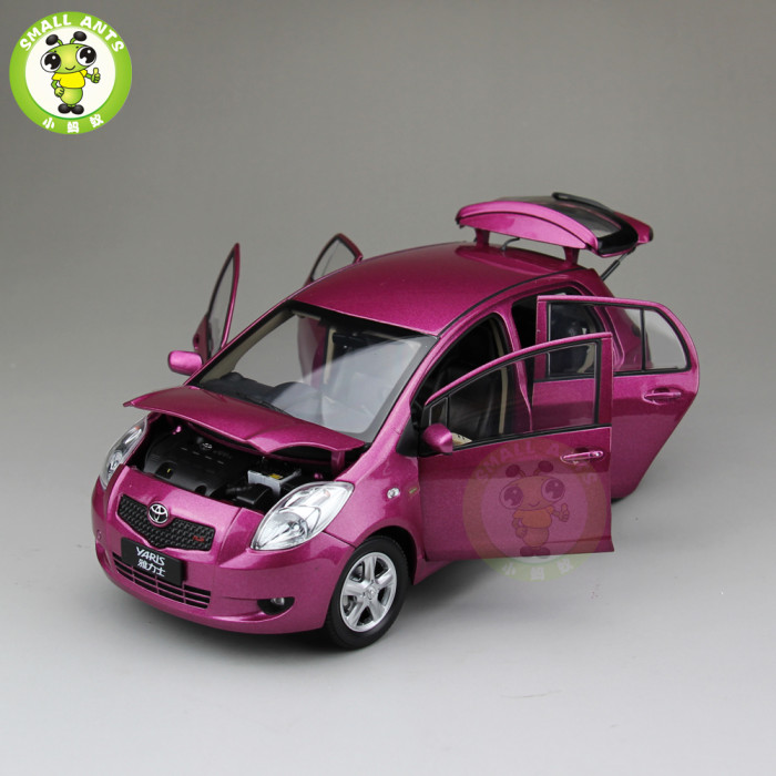 1/18 Toyota Yaris 2008 Diecast Model Car Toys Kids Gifts