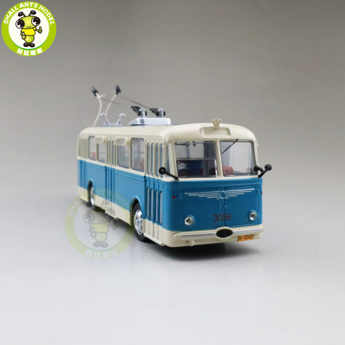 1/64 Skoda 8TR Trolleybus City bus Diecast Model Car Bus Toys Kids