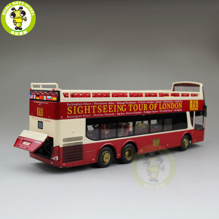 1/43 AnKai Big Bus Sightseeing Tour of London Diecast Model Car Bus Toys Kids Gifts