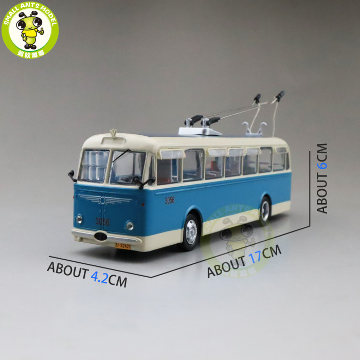 1/64 Skoda 8TR Trolleybus City bus Diecast Model Car Bus Toys Kids