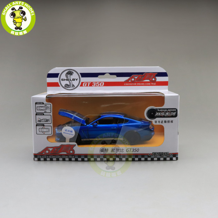 1/32 Ford Mustang Shelby GT350 Diecast Model Car Toys Kids Boys Girls Kids Gifts