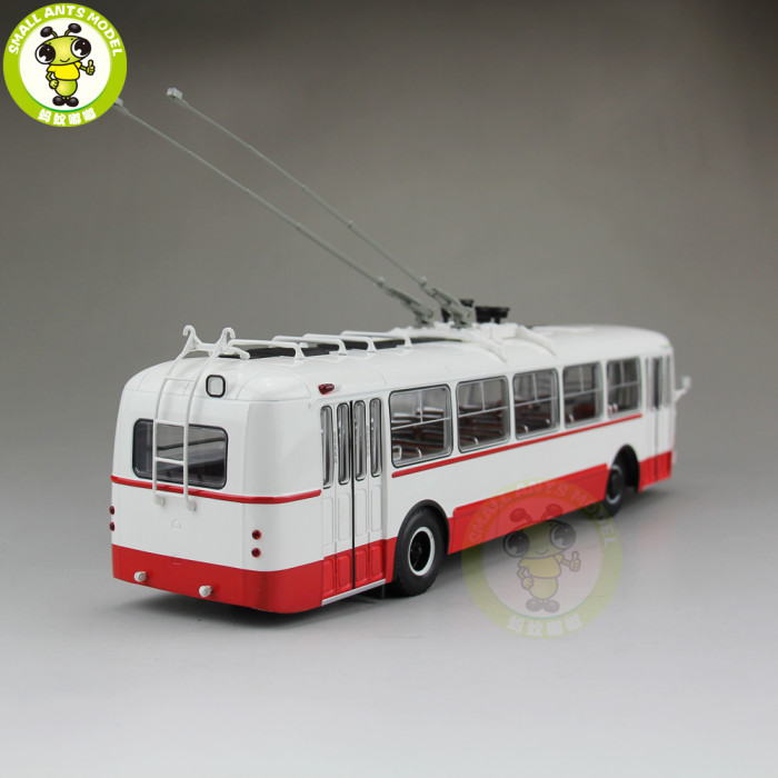 1/43 Classic Ziu-5 Soviet Union Russia Trolleybus City bus Diecast model Car Bus toys kids gifts