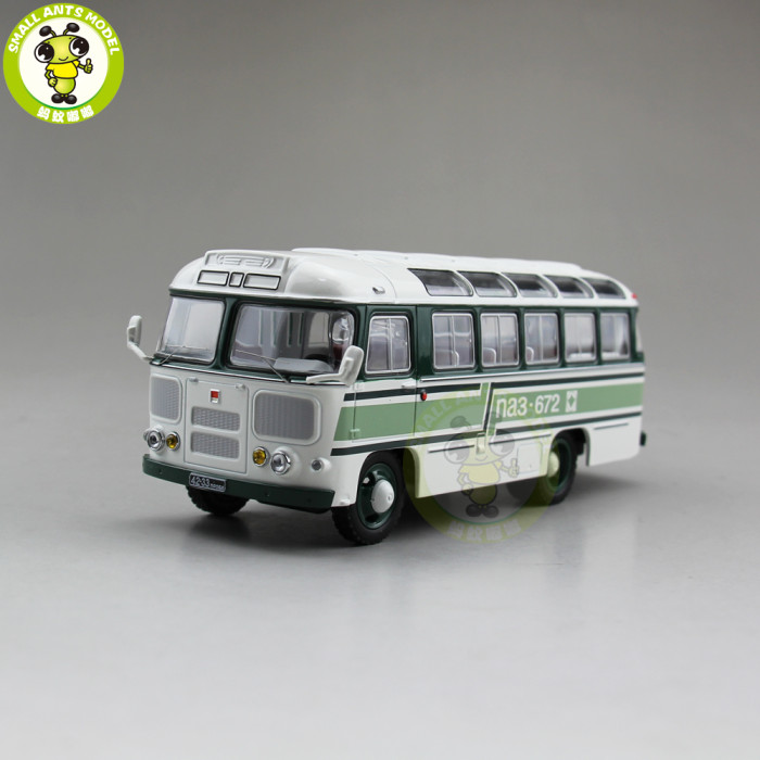 1/43 Classic 672 City Bus Soviet Union Russia Diecast Model Car Bus Toys Kids Gifts