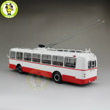 1/43 Classic Ziu-5 Soviet Union Russia Trolleybus City bus Diecast model Car Bus toys kids gifts