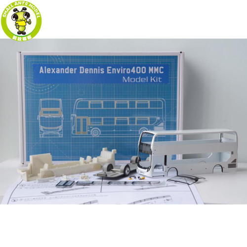 1/76 UKBUS 6517 ADL Enviro400 MMC 10.5m CKD Model Kit Undecorated Plain White Diecast Model Car Bus
