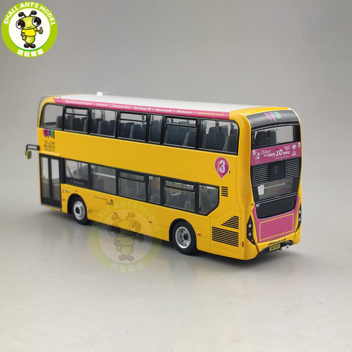 1/76 UKBUS 6510 ADL Enviro400 MMC 10.5M Yellow Bus diecast car Bus model