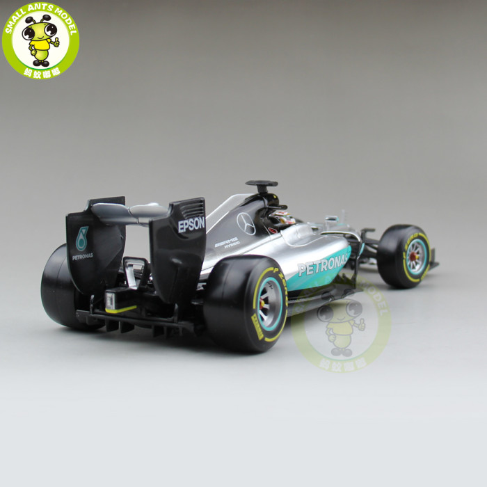 1/18 BBURAGO 18001 Mercedes Benz F1 W07 Hybrid Racing Diecast Model Car