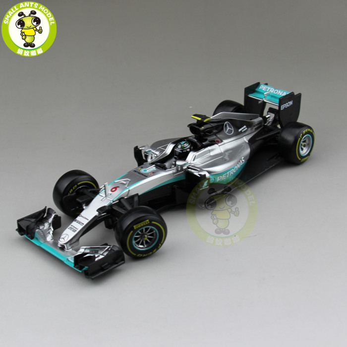 1/18 BBURAGO 18001 Mercedes Benz F1 W07 Hybrid Racing Diecast Model Car