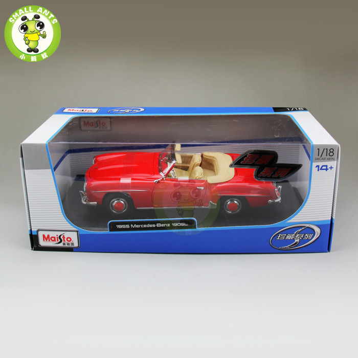 1/18 1955 Mercedes Benz 190SL Maisto 31824 Diecast Model Car Toys Kids Gifts