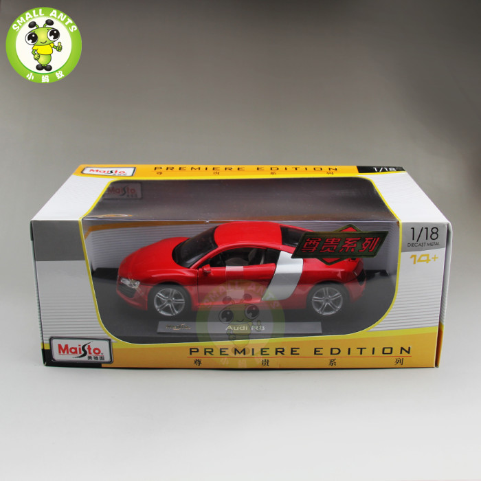 1/18 Maisto Audi R8 GT Diecast Model Racing Car Toys Kids Gifts