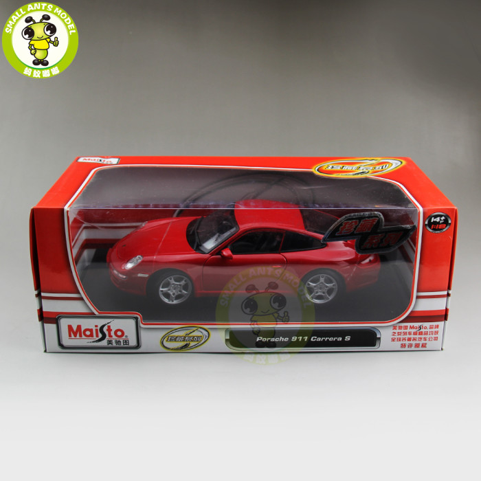 1/18 Maisto Porsche 911 Carrera S Diecast Model Racing Car Toys Kids Gifts