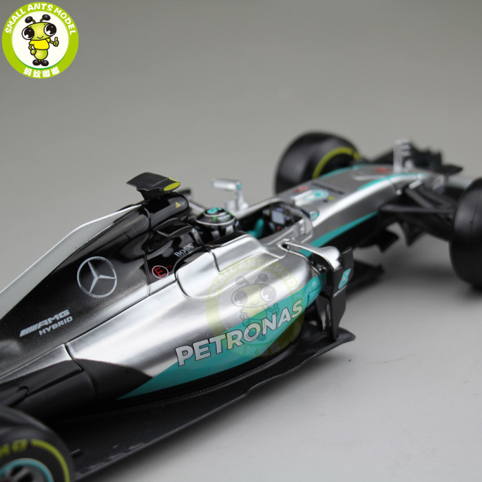 1/18 BBURAGO 18001 Mercedes Benz F1 W07 Hybrid Racing Diecast Model Car