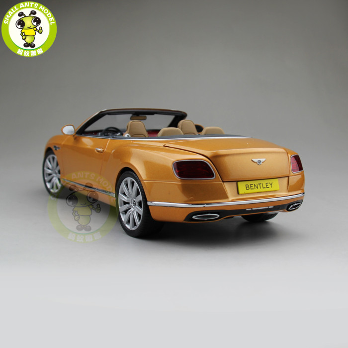 1/18 Paragon Bentley Continental GT Open Top Diecast Model Car Toys kids gift collection
