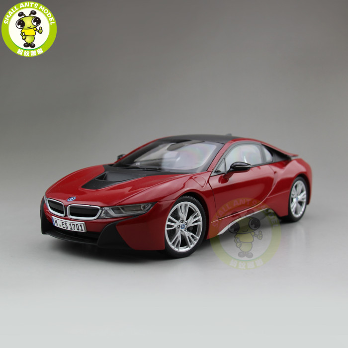 1/18 Paragon BMW i8 Electric sports car Diecast Model Car Toys kids gift collection