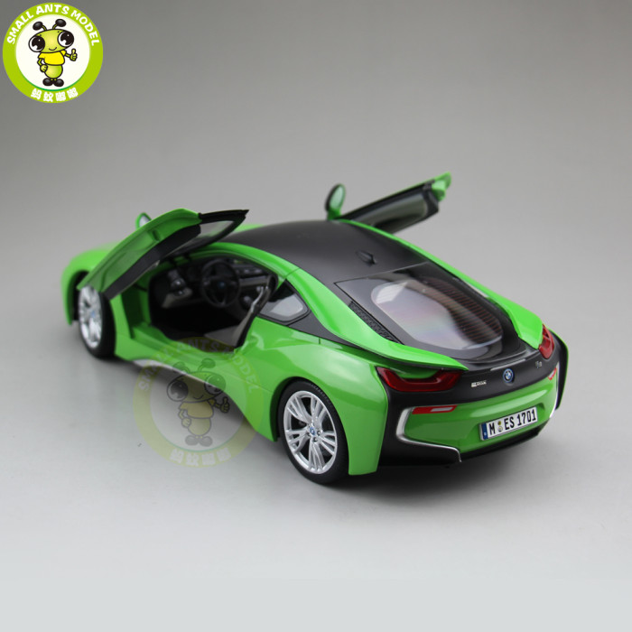1/18 Paragon BMW i8 Electric sports car Diecast Model Car Toys kids gift collection