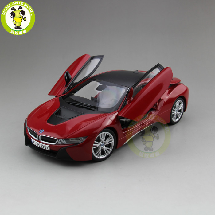 1/18 Paragon BMW i8 Electric sports car Diecast Model Car Toys kids gift collection