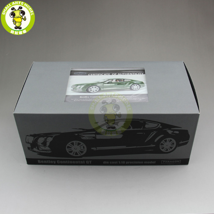 1/18 Paragon Bentley Continental GT Closed Top Diecast Model Car Toys kids gift collection