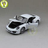 1/24 Porsche 911 991 Carrera S Welly Diecast Model Car Toys Kids Gifts
