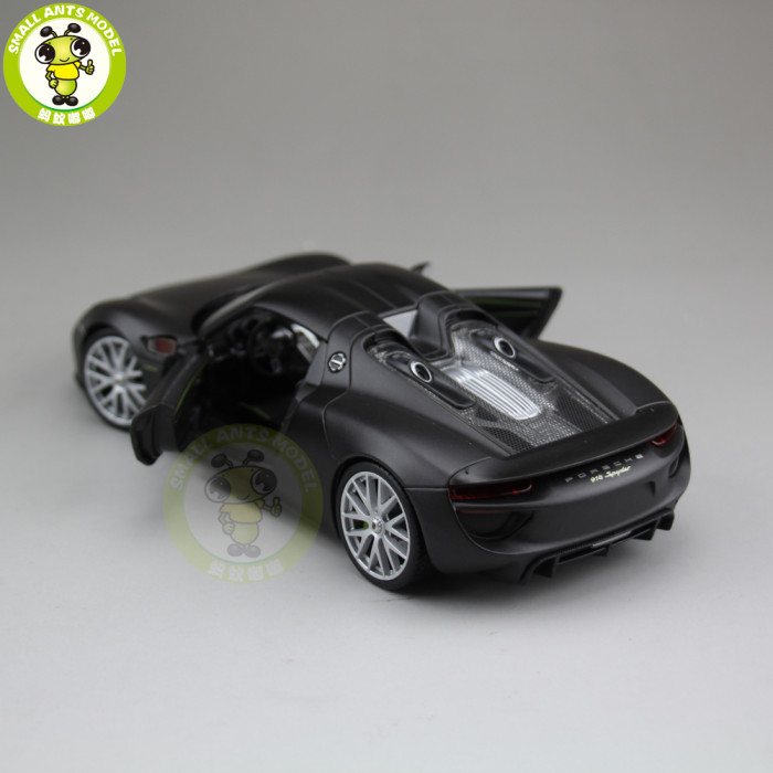 1/24 Porsche 918 SPYDER Closed Top Welly Diecast Model Car Toys Kids Gifts