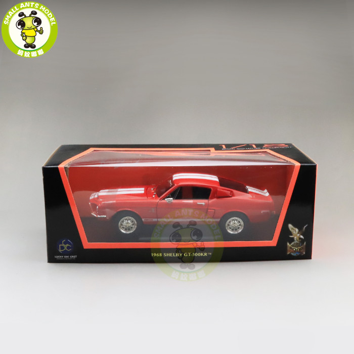 1/18 1968 Ford Shelby Mustang GT-500KR Road Signature Diecast Model Car Toys Boys Girls Gifts
