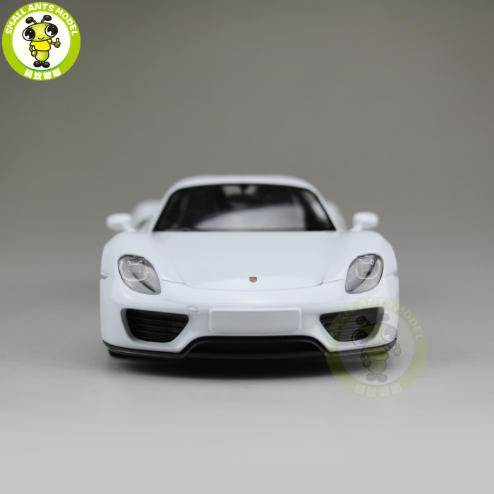 1/24 Porsche 918 SPYDER Closed Top Welly Diecast Model Car Toys Kids Gifts