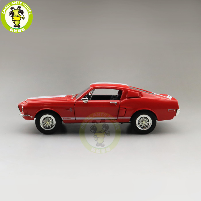 1/18 1968 Ford Shelby Mustang GT-500KR Road Signature Diecast Model Car Toys Boys Girls Gifts