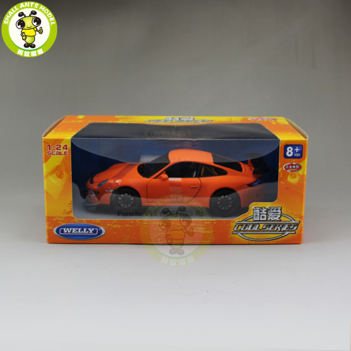 1/24 Porsche 911 997 GT3 RS Welly Diecast Model Car Toys Kids Gifts