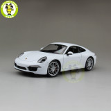 1/24 Porsche 911 991 Carrera S Welly Diecast Model Car Toys Kids Gifts