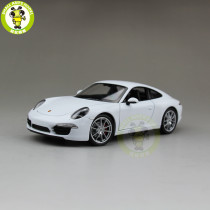 1/24 Porsche 911 991 Carrera S Welly Diecast Model Car Toys Kids Gifts