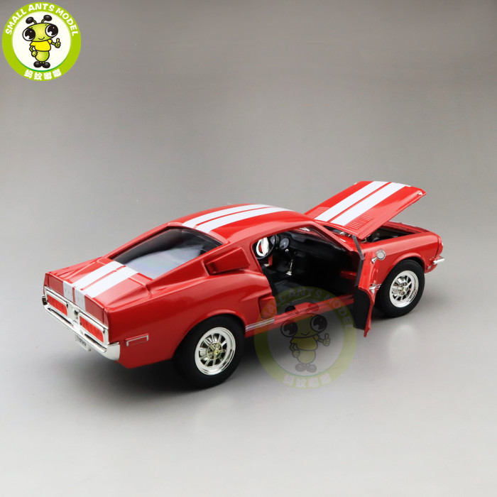 1/18 1968 Ford Shelby Mustang GT-500KR Road Signature Diecast Model Car Toys Boys Girls Gifts