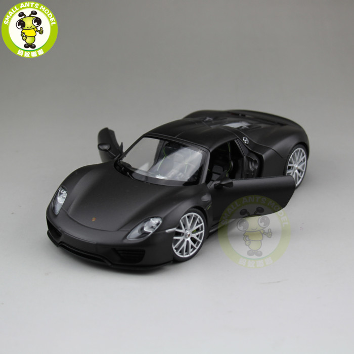1/24 Porsche 918 SPYDER Closed Top Welly Diecast Model Car Toys Kids Gifts