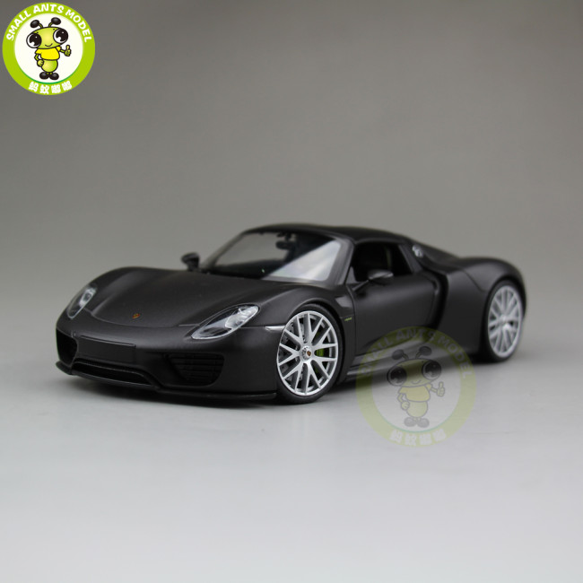 1/24 Porsche 918 SPYDER Closed Top Welly Diecast Model Car Toys Kids Gifts