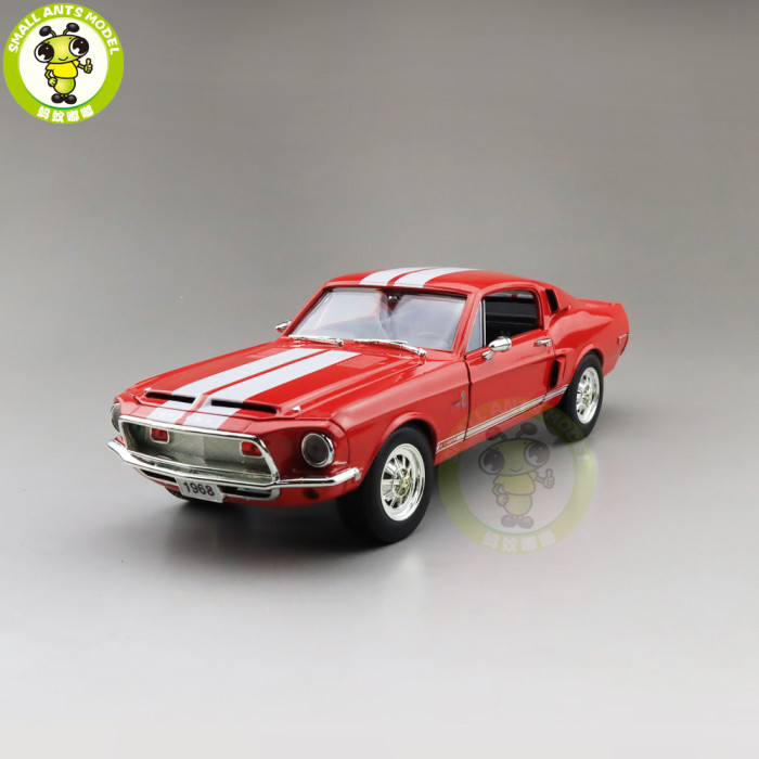 1/18 1968 Ford Shelby Mustang GT-500KR Road Signature Diecast Model Car Toys Boys Girls Gifts